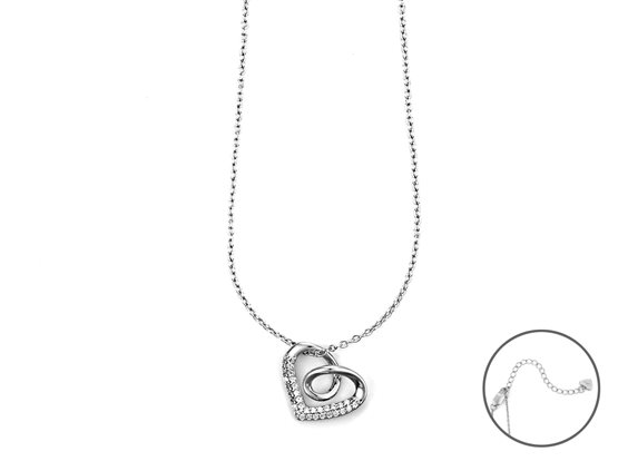 Collier 4US: Cesare Paciotti Femme San Valentino 23 in Argent 4UCL5697W - 4UCL5697W